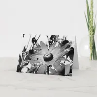 Flower in Black and White Card