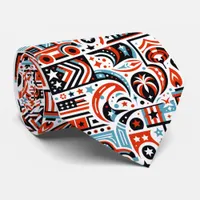 4th of July Generative Pattern Neck Tie
