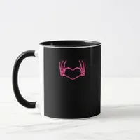 Skeleton Heart Hands Classic Mug
