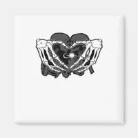 Sunand One Skeleton Heart Hands Unique Expression Magnet