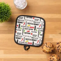 Spicy Food Hot Chillies Jamaican Cooking Pot Holder