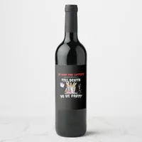 We The Lottery - Till Death Do Us Party Wine Label