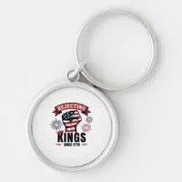Rejecting Kings Since 1776 Patriotic Aesthetic Keychain