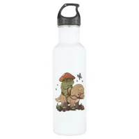 Cottagecore Frog  Aesthetic Mushroom Cute Goblinco Stainless Steel Water Bottle