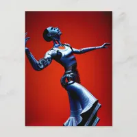 Robot Cyborg passionately dancing Flamenco Postcard