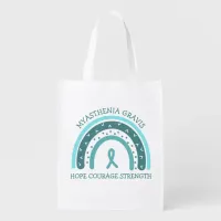 Myasthenia Gravis Hope, Courage, Strength Grocery Bag