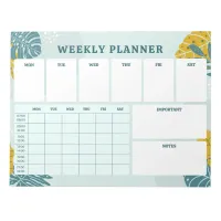 Green Colorful Weekly Planner Tear Away Notepad