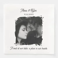 A Seat at our Table | Photo Template Wedding Paper Dinner Napkins