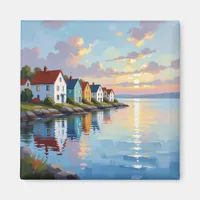 Coastal Themed | Beach Homes on the Bay   Magnet