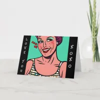 Love You xoxo Valentine's Day Card