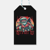 Let's Get Lit Santa Christmas Vibe Classic Gift Tags