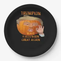 Trumpkin Pumpkin Make Halloween Great Again  Paper Plates