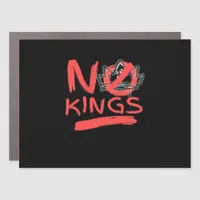 No King Simple Clean Design Car Magnet