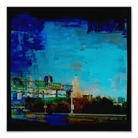 Kansas City Skyline Square Photo Print