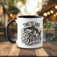 Funny Time to Haul Bass Fishing Mug