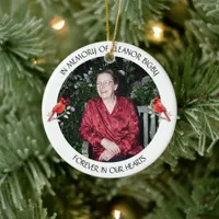 In Memory of | Cardinal Poem Memorial Keepsake Ceramic Ornament