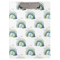 Watercolor Rainbow Pattern Clipboard