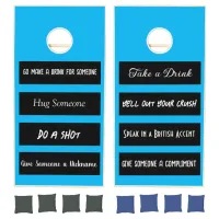 Funny Rules Cornhole Se Cornhole Set