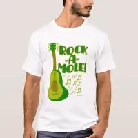 Rock A Mole Funny Avocado Cartoon Slogan Art T-Shi T-Shirt