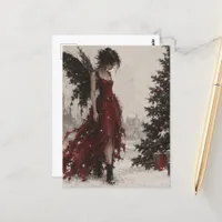 A Beautiful Christmas Fairy Postcard
