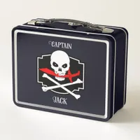 Personalized Jolly Roger (Cutlass)  Metal Lunch Box