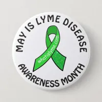 May  Lyme Disease Awareness Month Ribbons Button