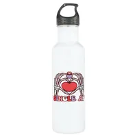 Af Skeleton Hands Valentines Day Classic Stainless Steel Water Bottle
