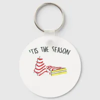 The Season Christmas Tree  Keychain