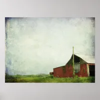 The Old Red Barn Poster