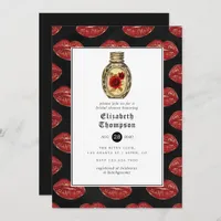 Floral Gothic Bridal Shower Invitation