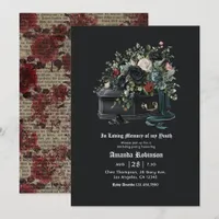 In Loving Memory of My Youth Gothic Birthday Party Invitation