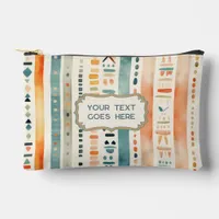 Boho Back to School Custom Text Pencil Pouch