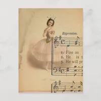 Ballerina Collage Postcard