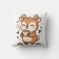 Kawaii Deer Coffee Pillow