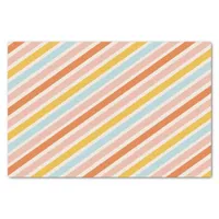 Colorful Bold Stripes Jolly and Bright Christmas Tissue Paper