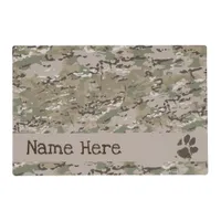 Camo Dog Placemat - Army Dog - OCP Camo Military