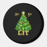 Let's Get Lit Christmas Christmas Magnet