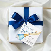 Cheers to Love Engagement Party Favor Tag