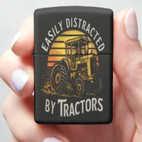 Tractor Sunset Distracted Zippo Lighter