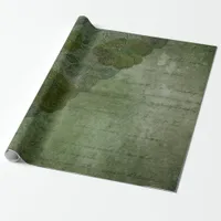Vintage Fantasy Lace and Typography Wrapping Paper