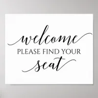 Small Wedding Seating Table Chart Sign (8 x 10)