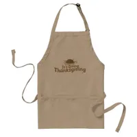 Funny Giving Thanksgiving Fun Turkey Time Trend Adult Apron