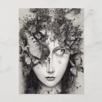 Mind Full of Butterflies Postcard