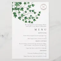 PAPER | Logo Ivy Christmas Party Menu