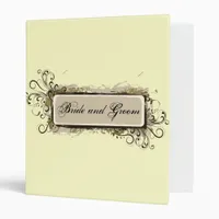 Abstract Floral Wedding Binder