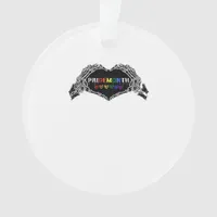 Month Skeleton Heart Hands LGBTQIA Creative Style Ornament