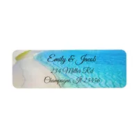Turquoise Beach Return Address Labels