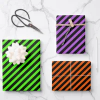 Halloween Colors Trick or Treat  Wrapping Paper Sheets