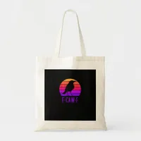 F-Caw-F Crow Bird Retro Sunset Vintage F-Caw-F Tote Bag