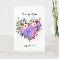 Thinking of You My Friend | Pretty Floral Card